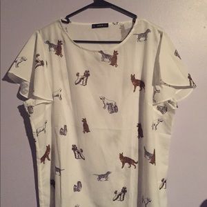 dog printed shirt (2XL)